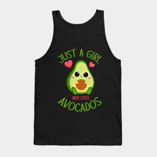Just A Girl Who Loves Avocados - Avocado & Guacamole Tank Top